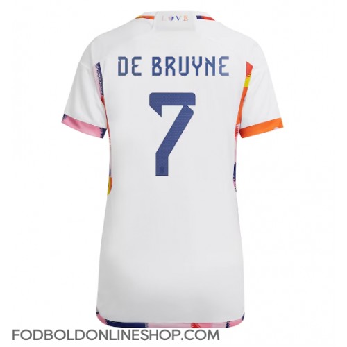 Belgien Kevin De Bruyne #7 Udebanetrøje Dame VM 2022 Kortærmet